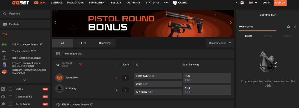 GGBet Homepage