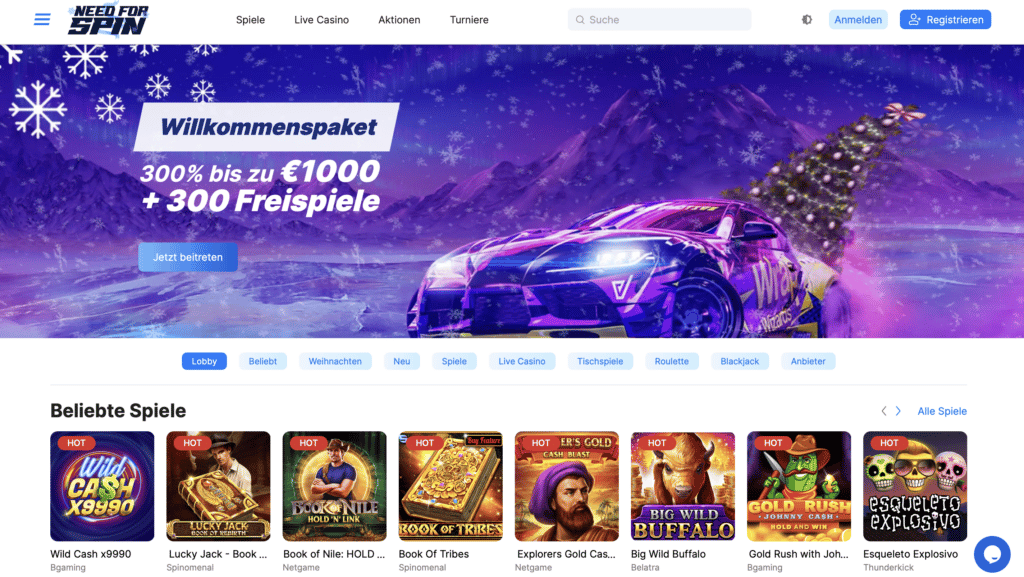 Need for Spin Casino Erfahrungen