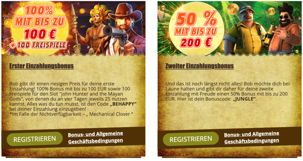 Bob Casino Bonusangebote