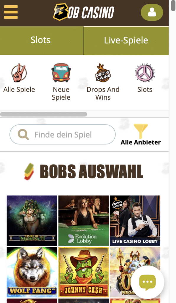 Bob Casino Mobiles Spielen