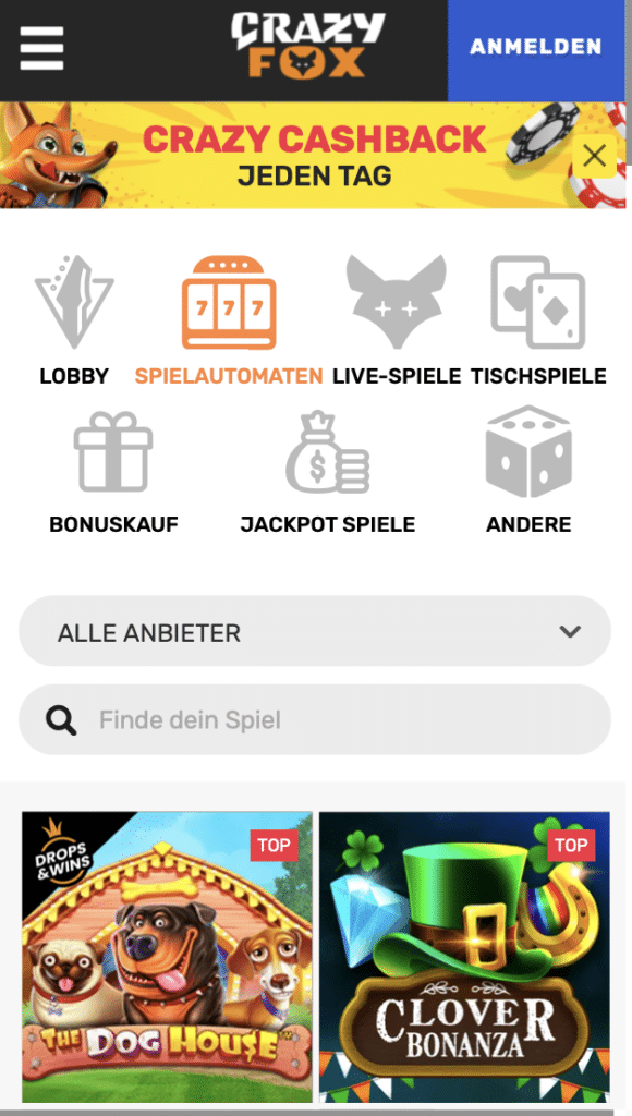 Crazy Fox Mobiles Spielen