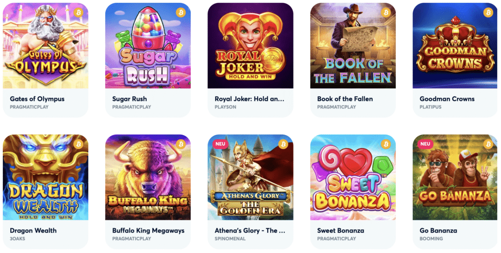 Spiele bei EcoPayz Casino