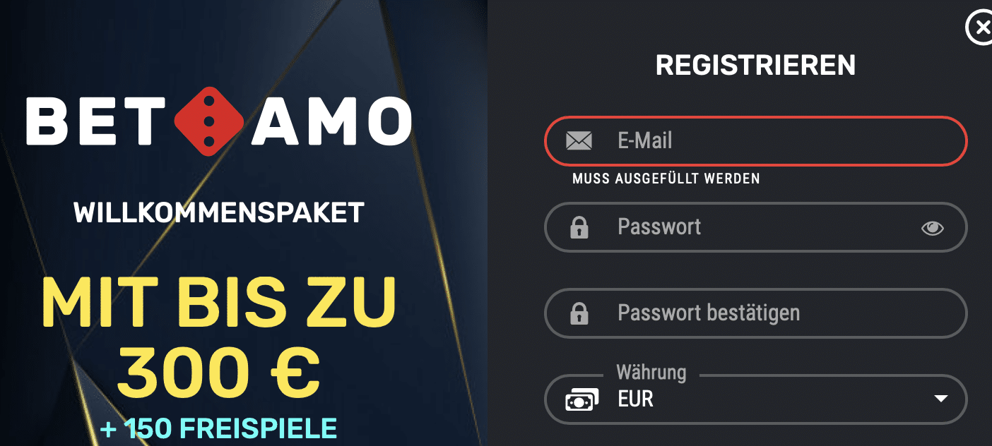 Betamo Casino Registrieren