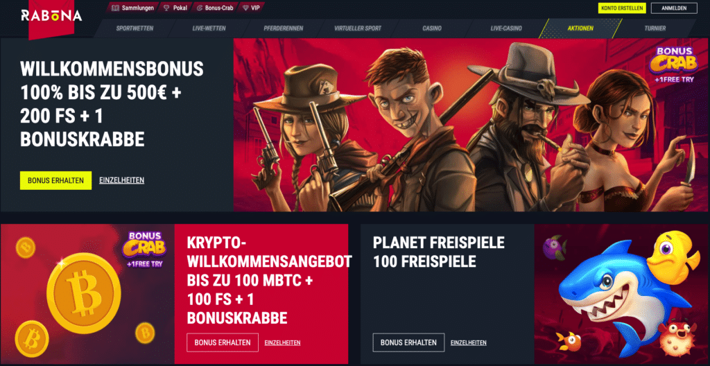 Rabona Casino Bonus