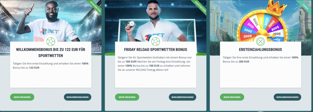 22 Bet Bonuses