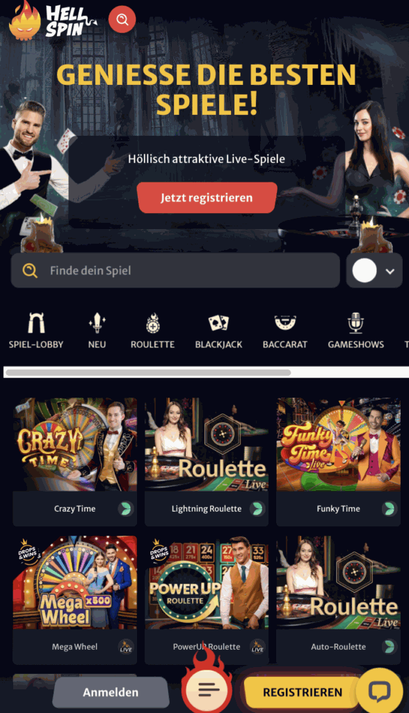 Hell Spin Handy Casino Spiele