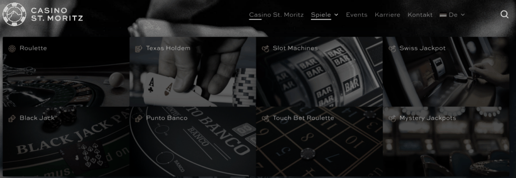 Casino St Moritz Spielangebot